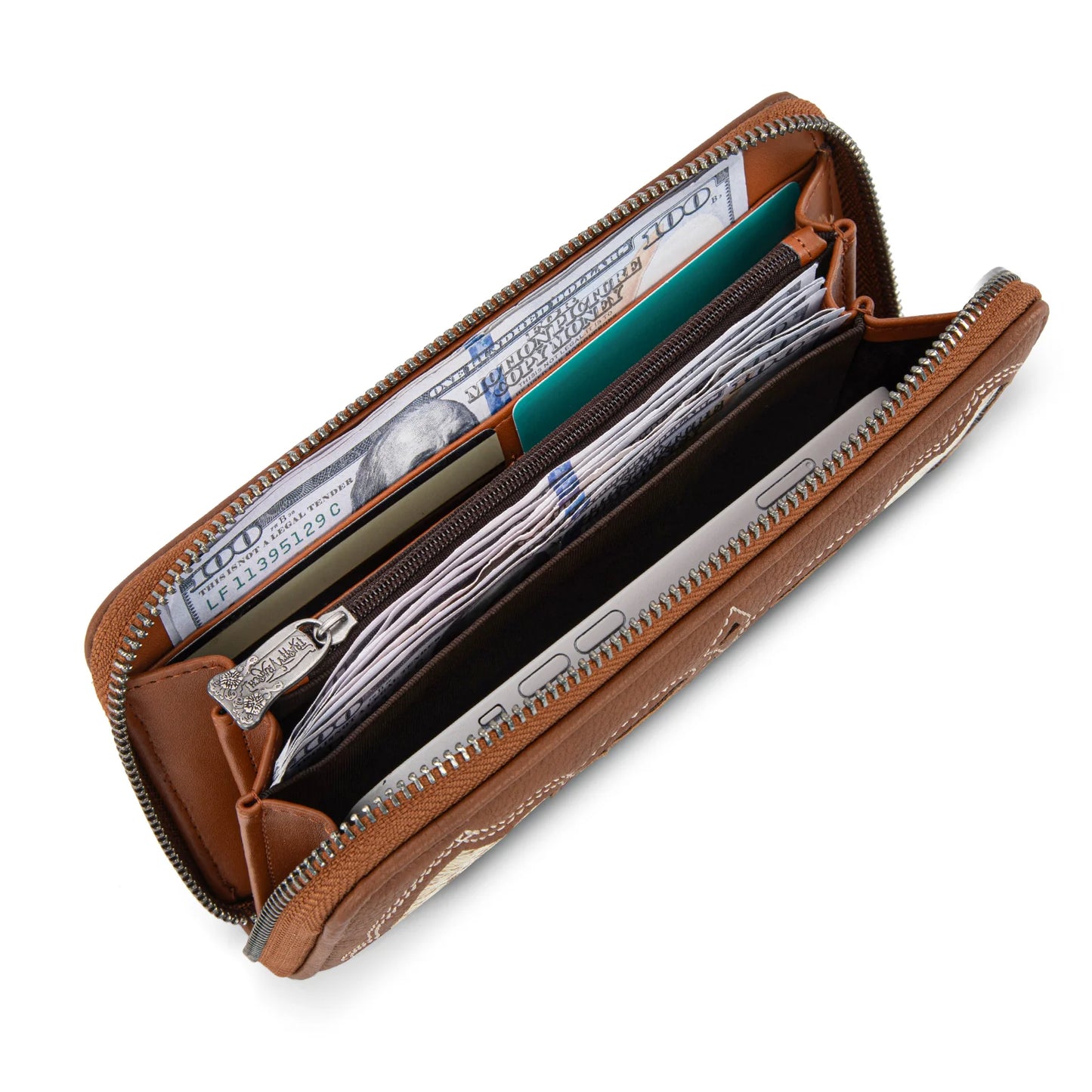 Trinity Ranch Hair-On Cowhide RFID Protected Collection Wallet