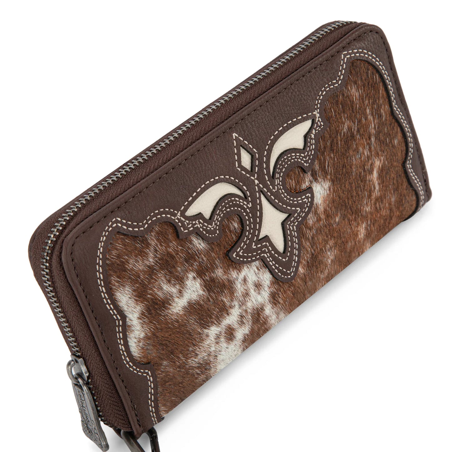 Trinity Ranch Hair-On Cowhide RFID Protected Collection Wallet