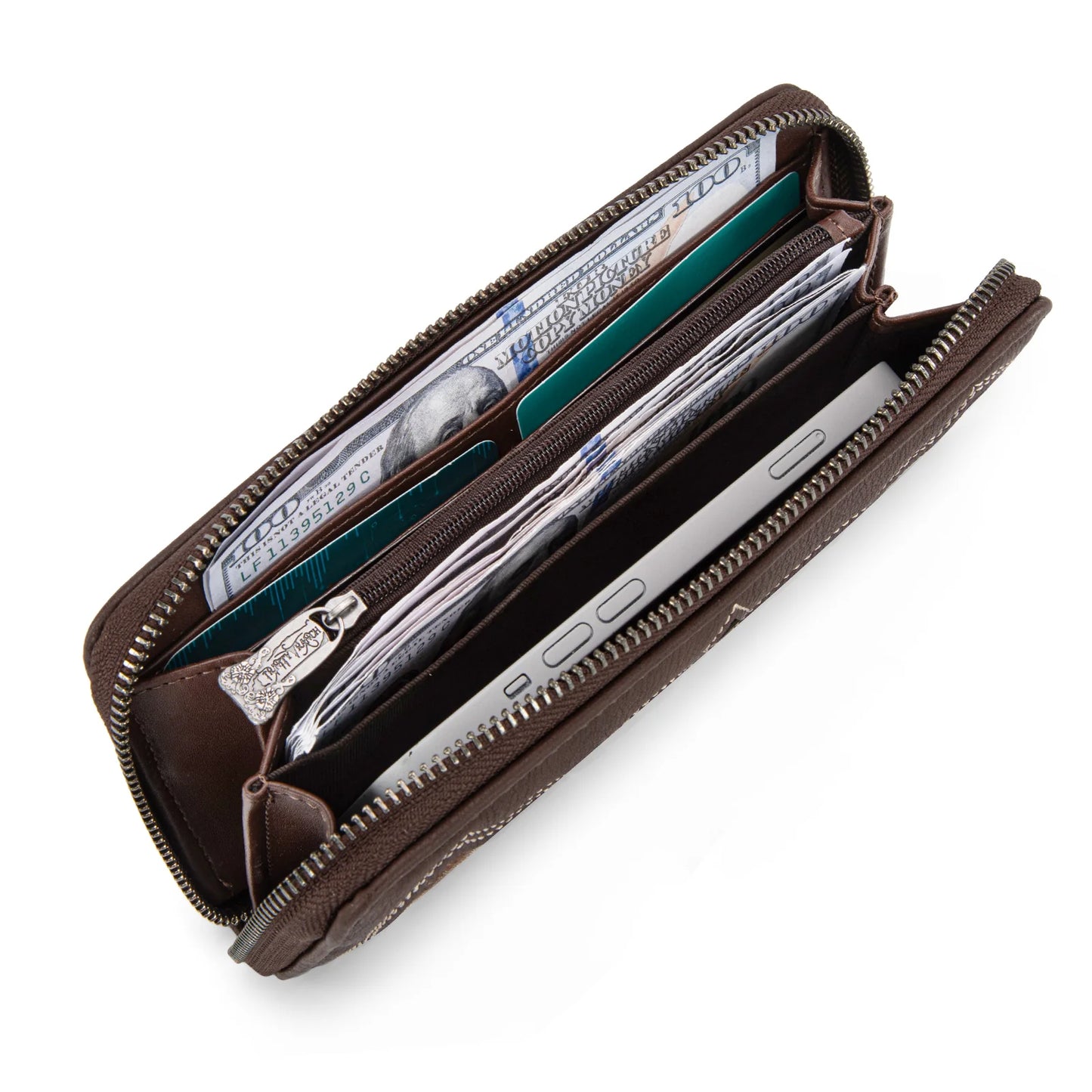 Trinity Ranch Hair-On Cowhide RFID Protected Collection Wallet