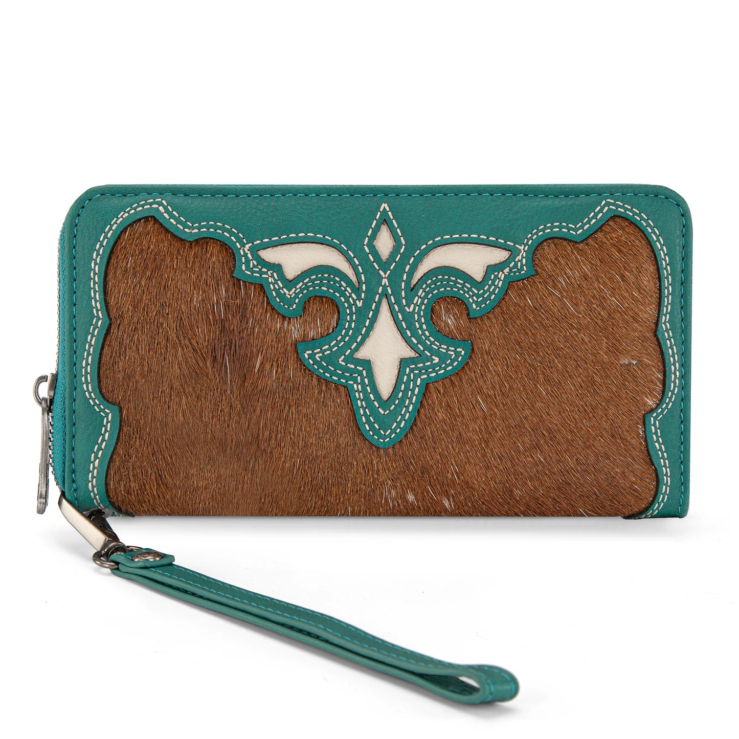 Trinity Ranch Hair-On Cowhide RFID Protected Collection Wallet