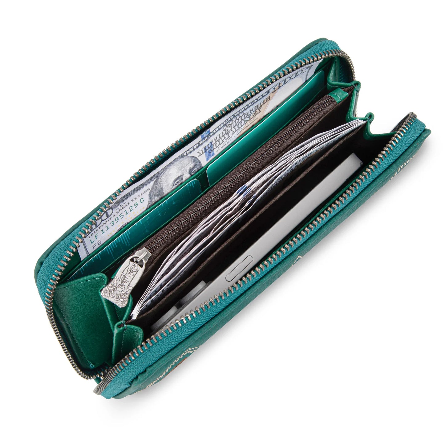 Trinity Ranch Hair-On Cowhide RFID Protected Collection Wallet