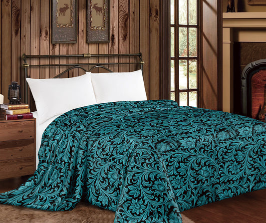 Western Printed King Size Blanket – Super Soft & Cozy