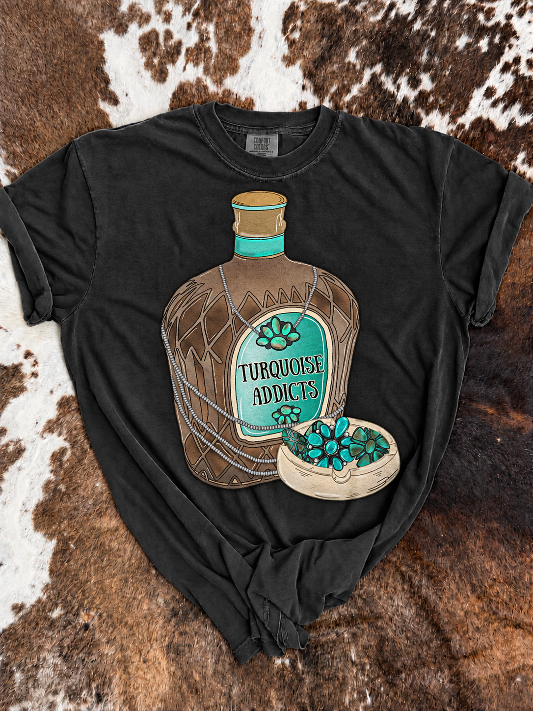 Turquoise Addicts | Comfort Color Graphic Tees
