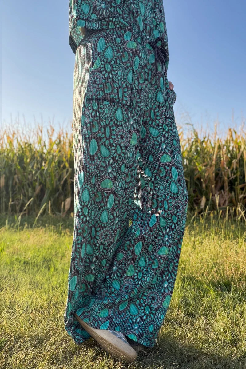 Turquoise Treasure Western Pants