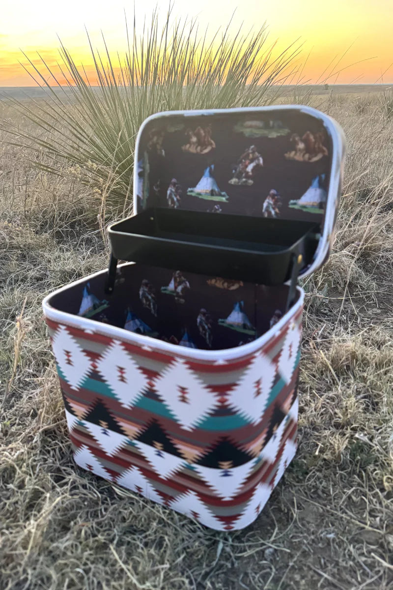 Western Glam Makeup Train Case