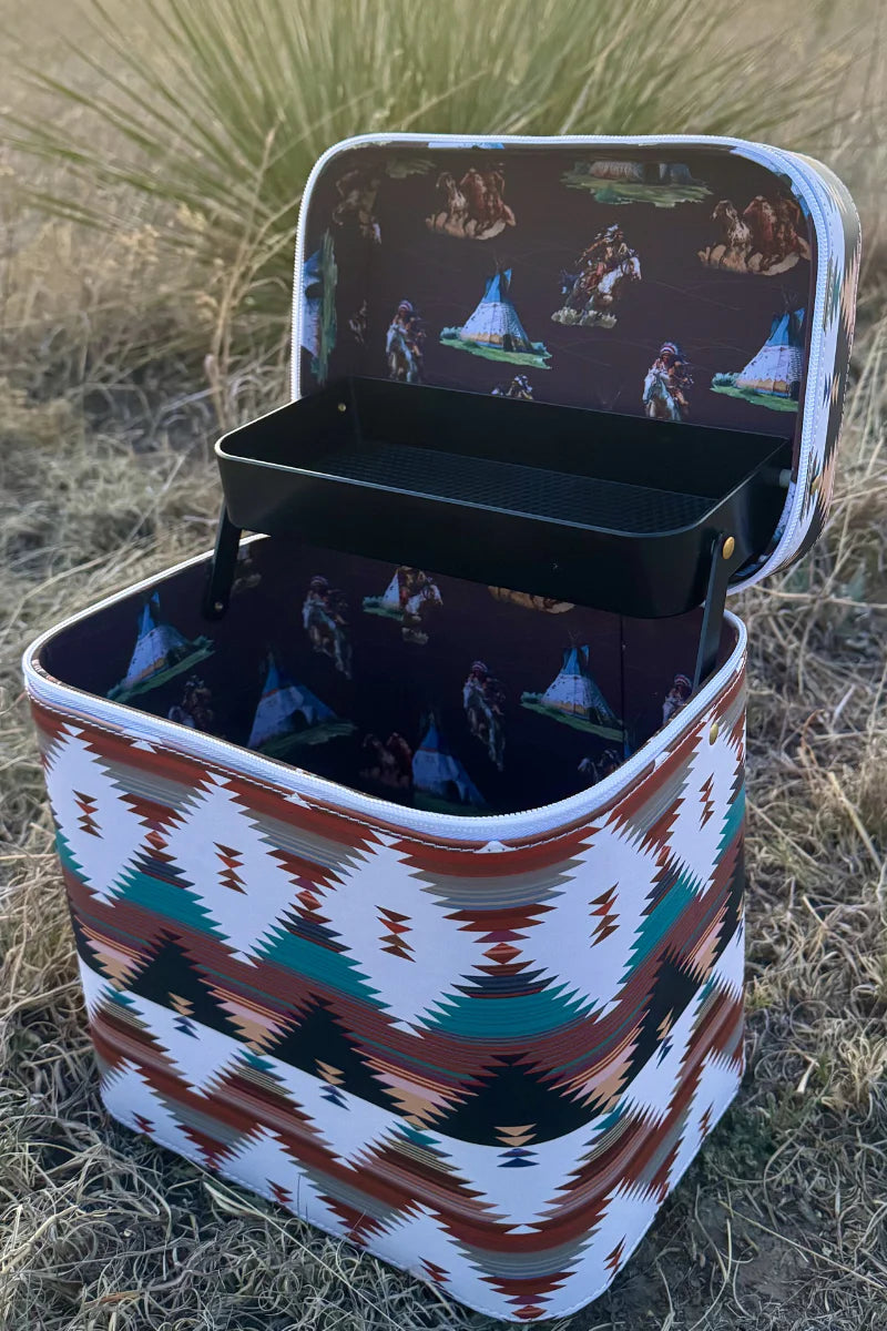 Western Glam Makeup Train Case