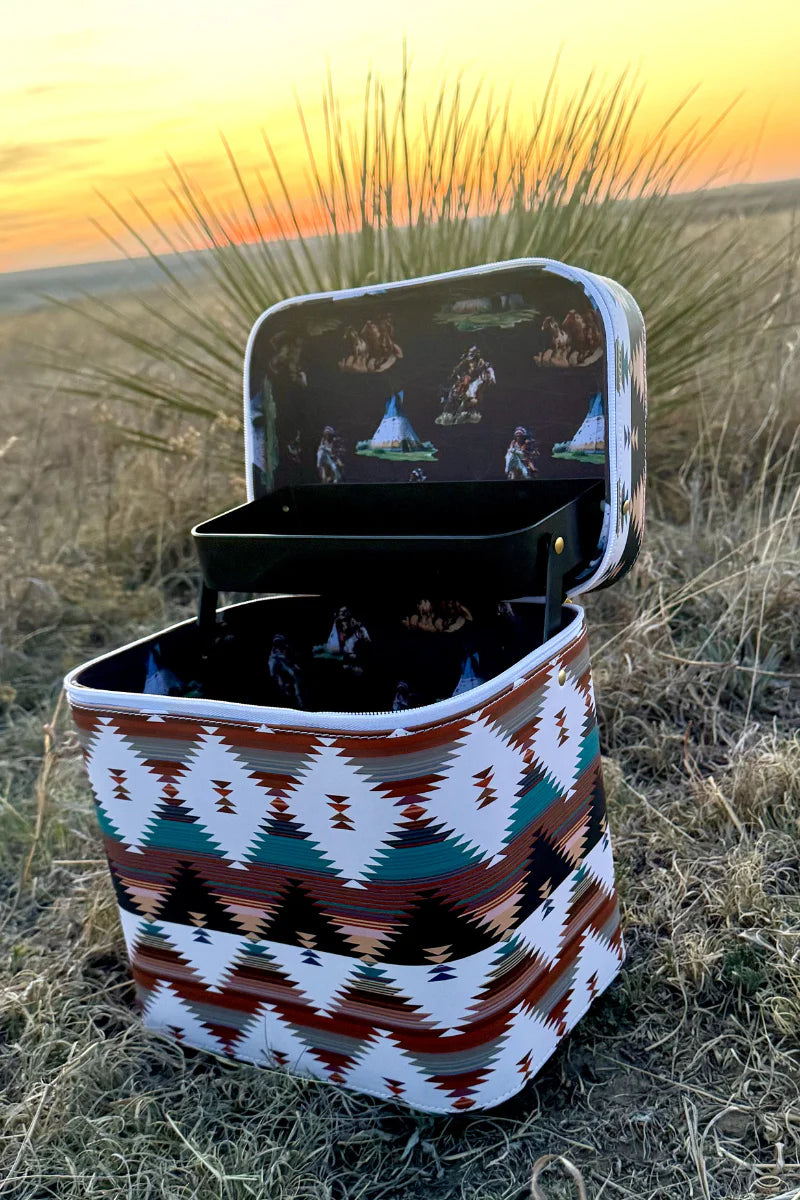 Western Glam Makeup Train Case