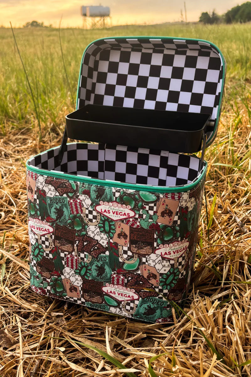 Western Glam Makeup Train Case