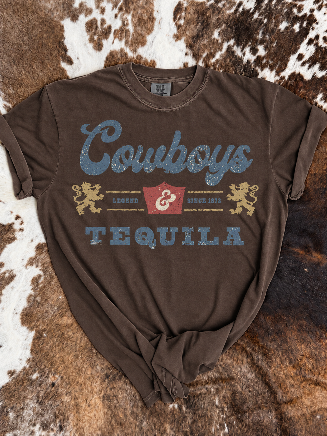 Cowboys & Tequila | Comfort Colors Western Graphic Tee
