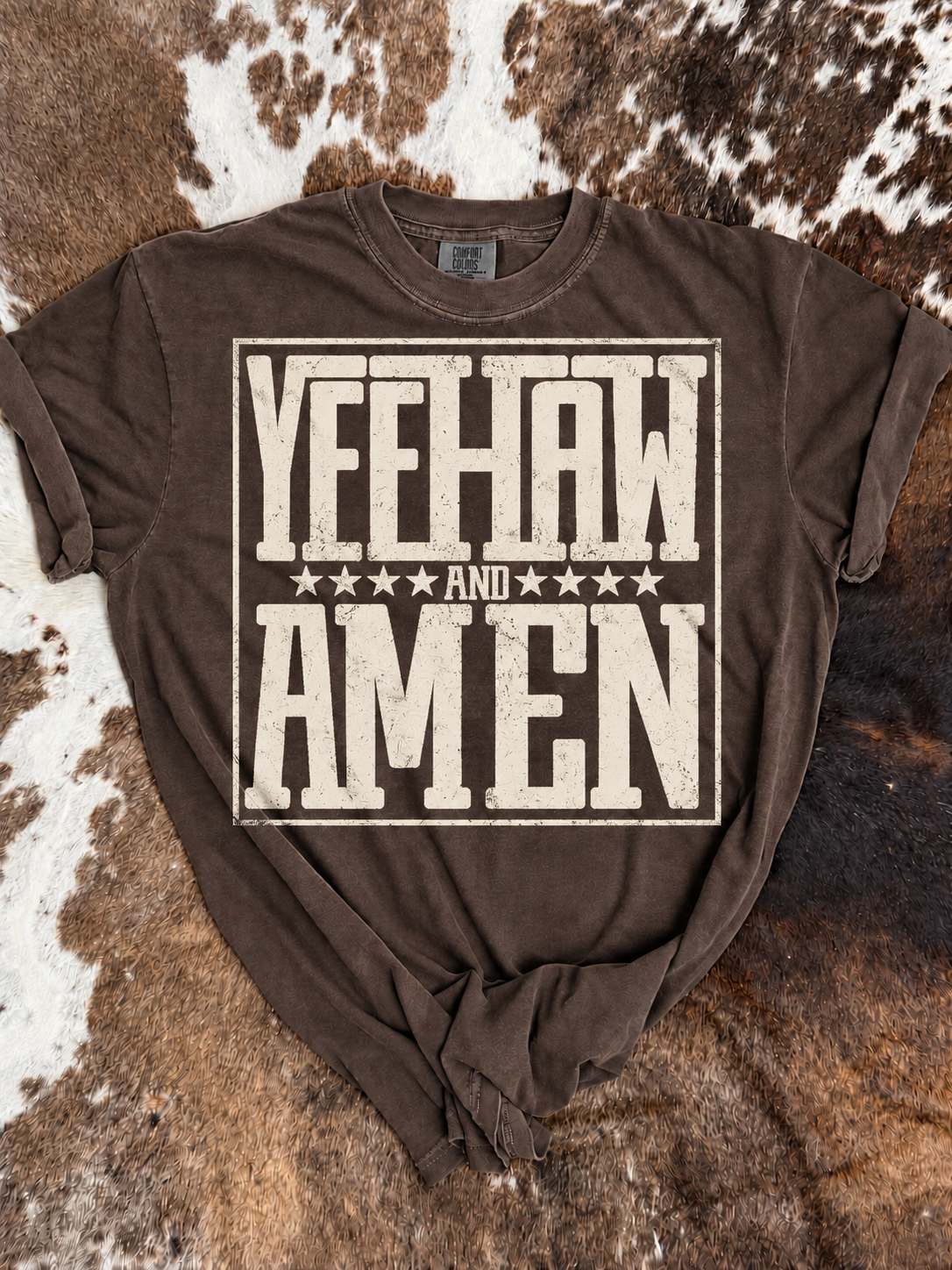 Yeehaw and Amen | Comfort Colors Graphic Tees