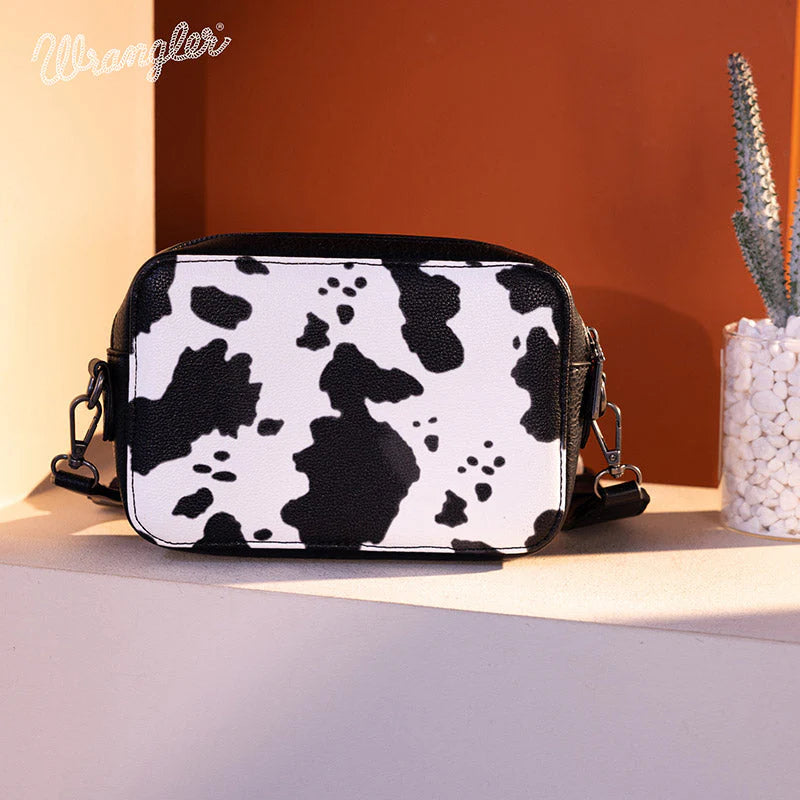 Cow print crossbody bag sale