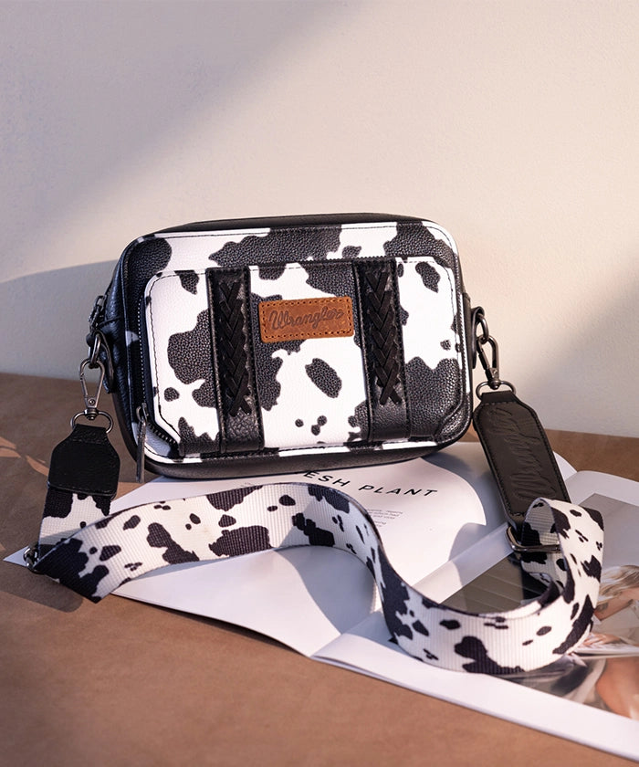 Wrangler Cow Print Crossbody Bag