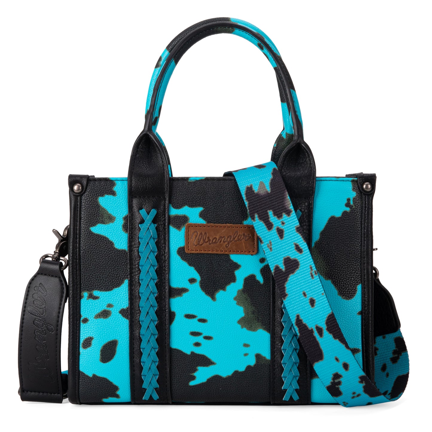 Wrangler Cow Print Concealed Carry Tote/Crossbody Bag