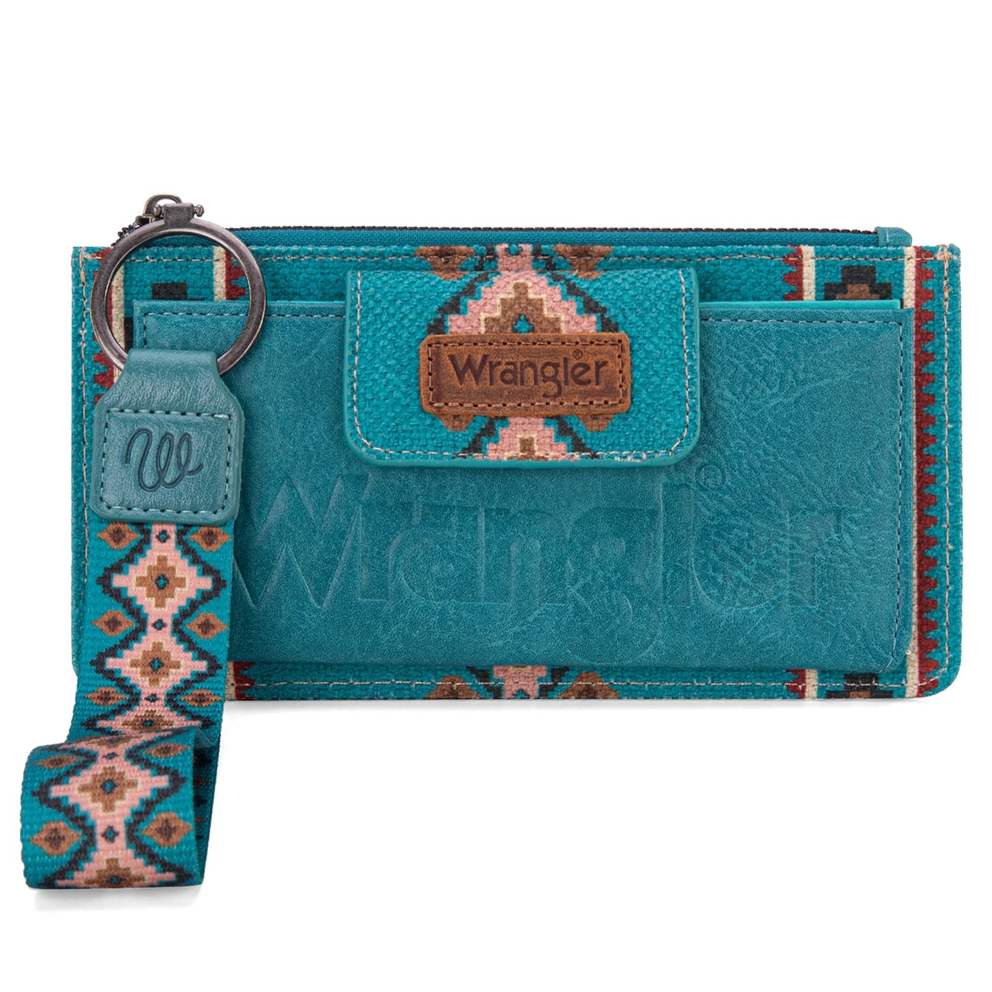 Wrangler Southwestern Print Bi-Fold Wallet Wristlet