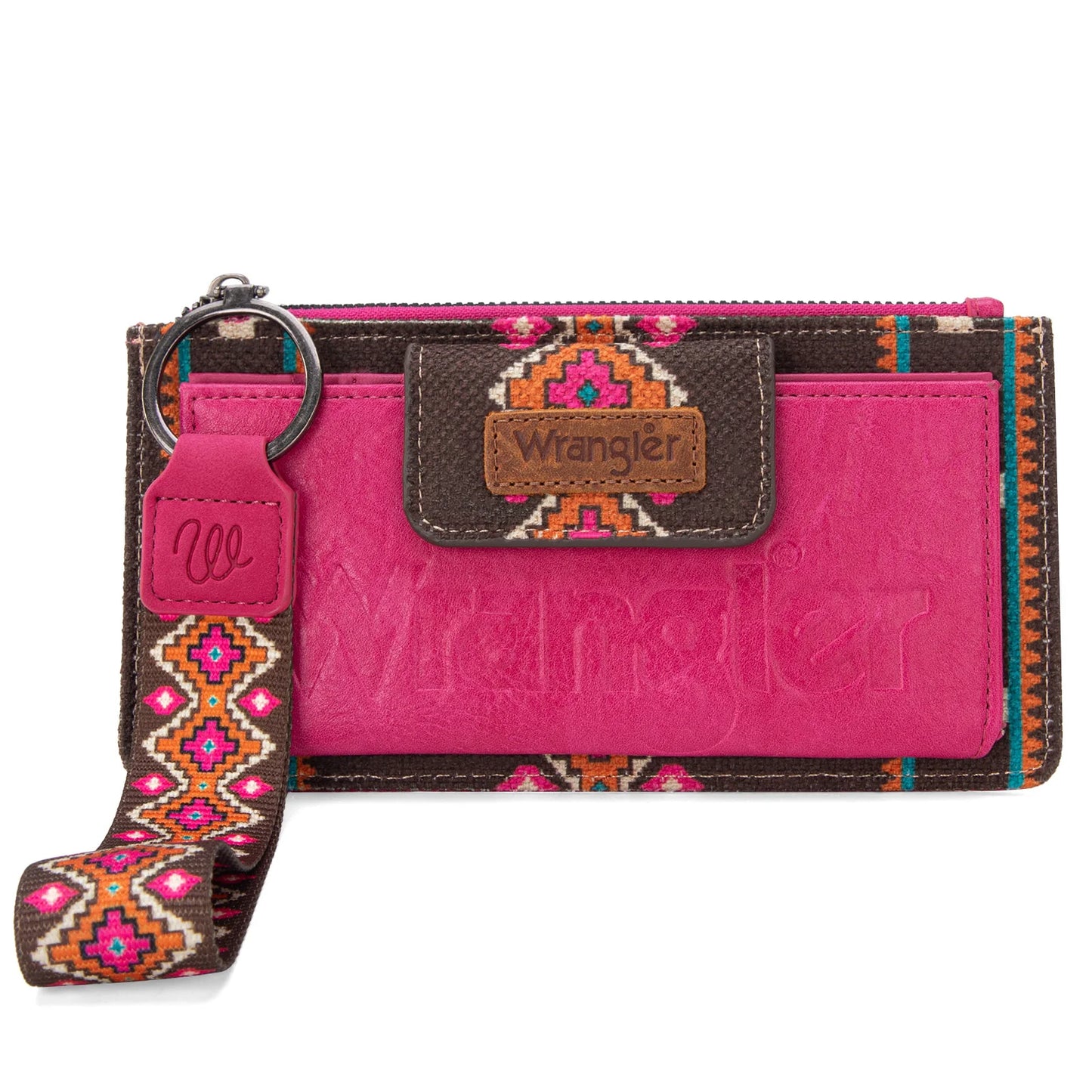 Wrangler Southwestern Print Bi-Fold Wallet Wristlet