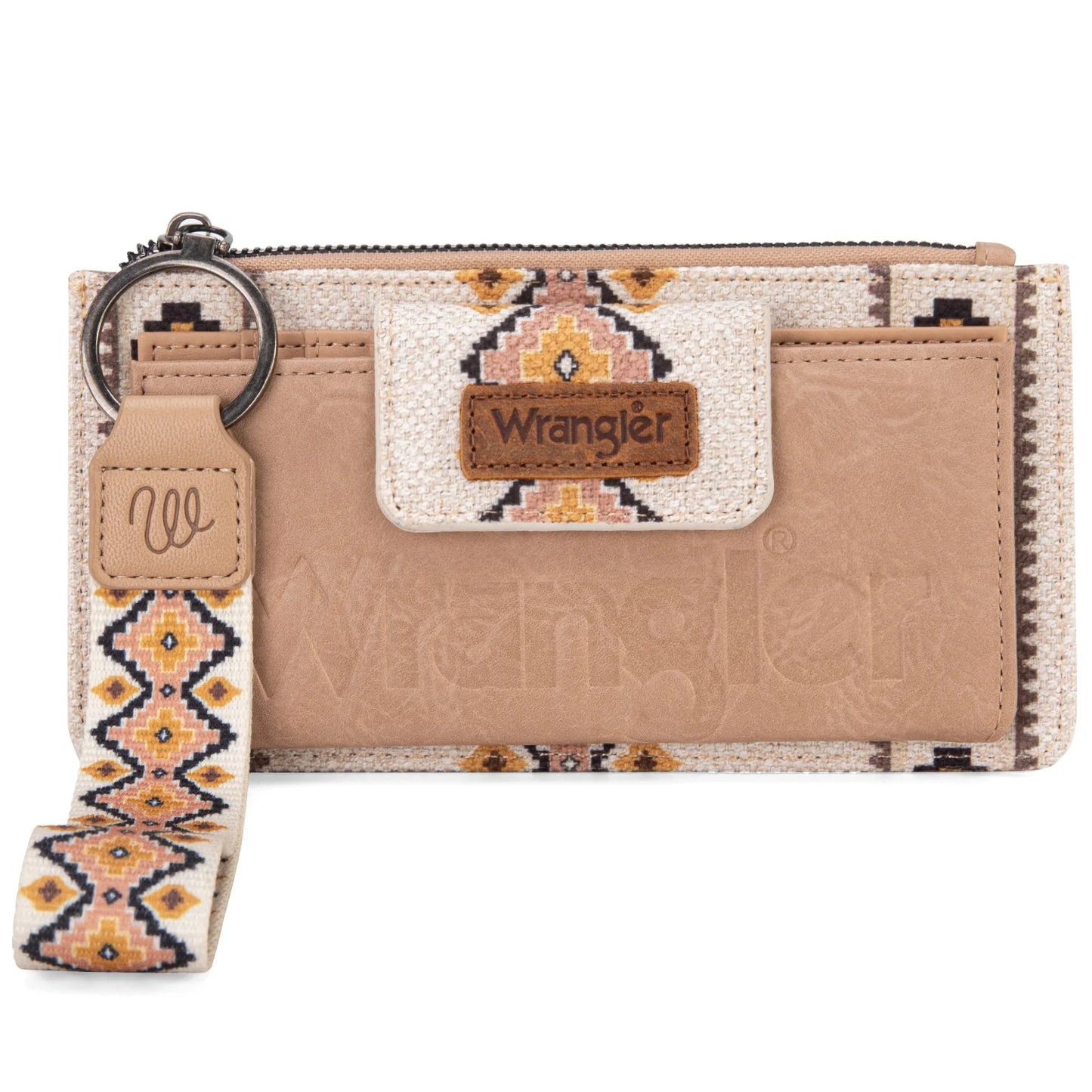 Wrangler Southwestern Print Bi-Fold Wallet Wristlet