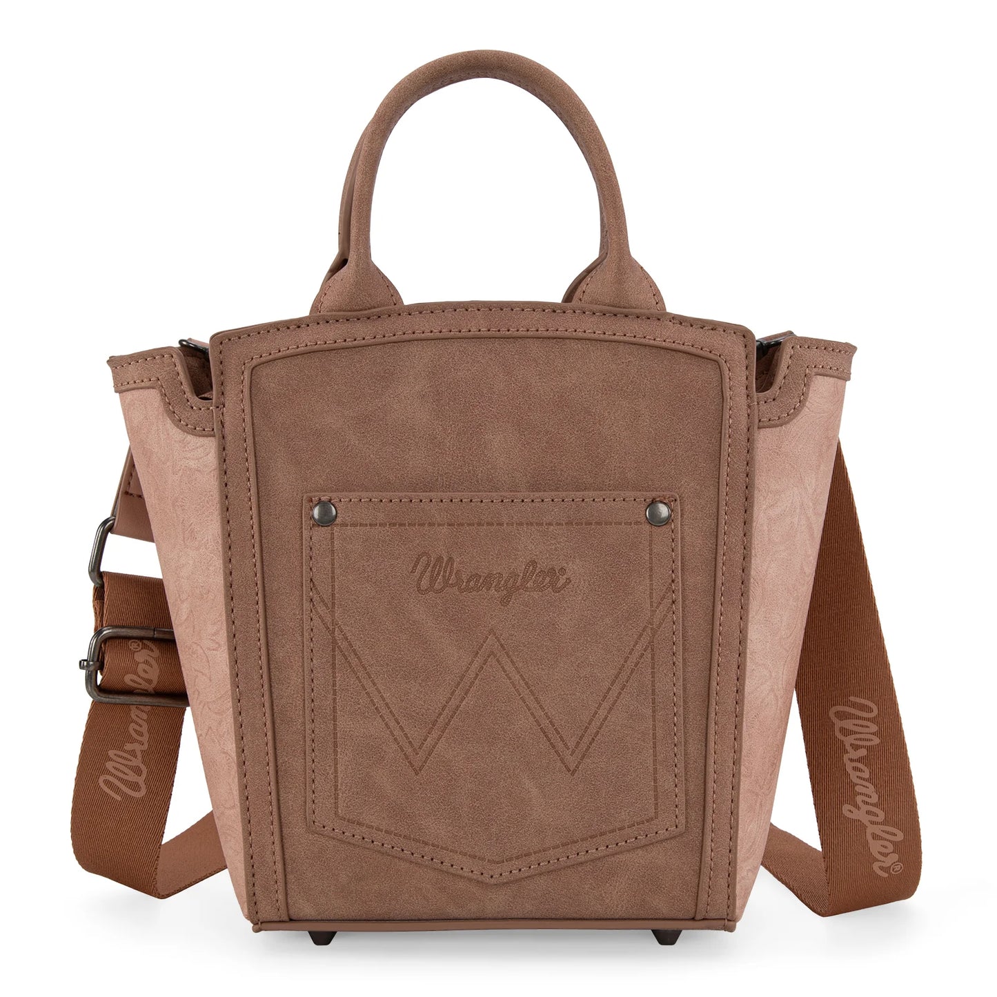 Wrangler Aztec Embroidered Floral Embossed Tote/Crossbody