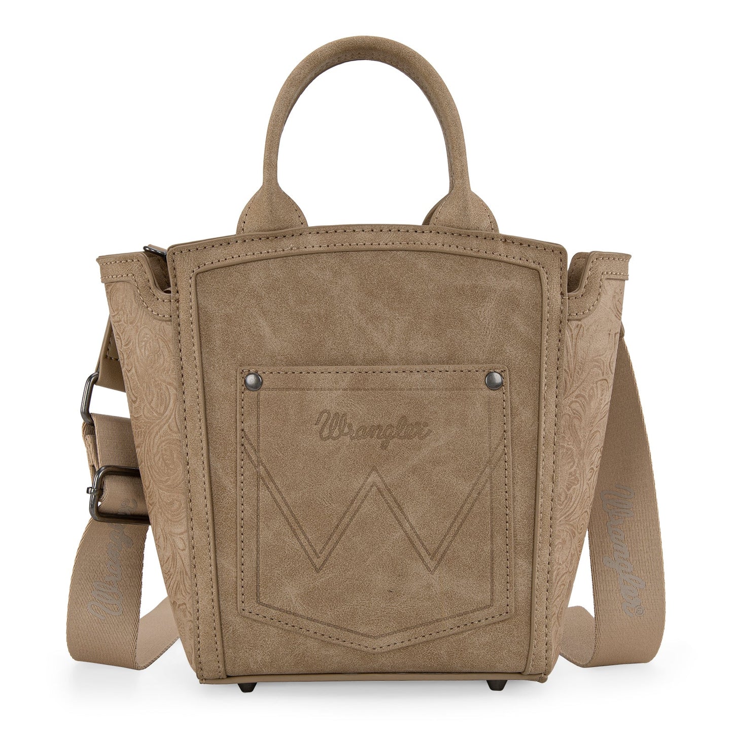 Wrangler Aztec Embroidered Floral Embossed Tote/Crossbody