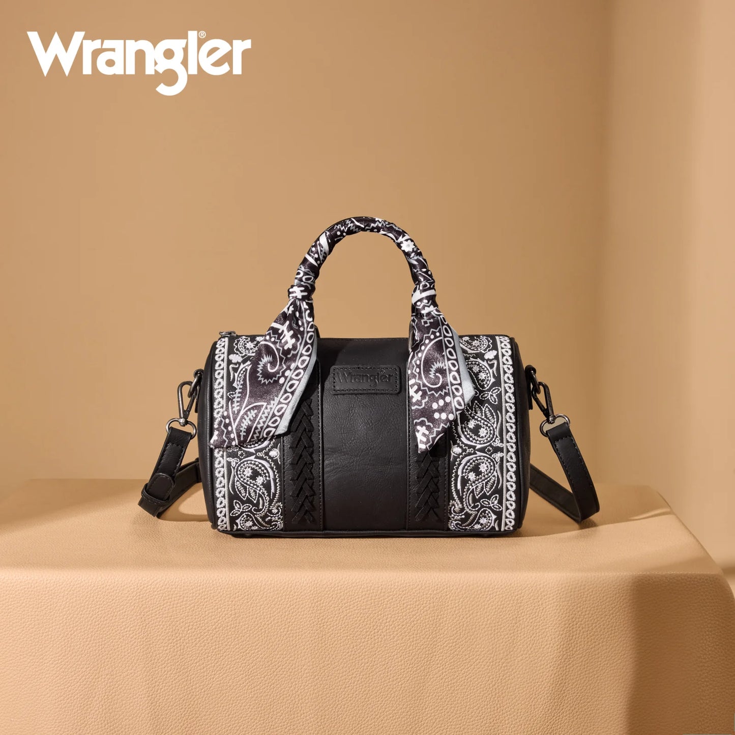 Wrangler Prairie Paisley Turquoise Barrel Crossbody