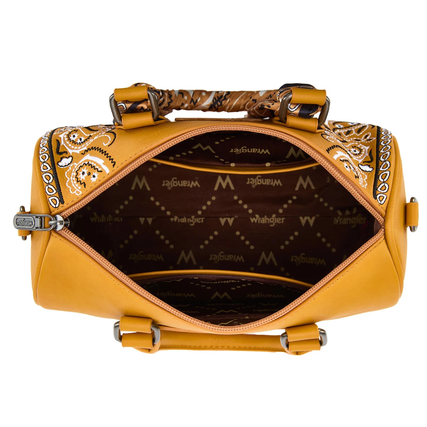 Wrangler Prairie Paisley Turquoise Barrel Crossbody