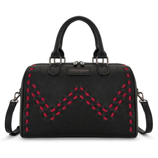 Wrangler Heritage Stitch Barrel Satchel