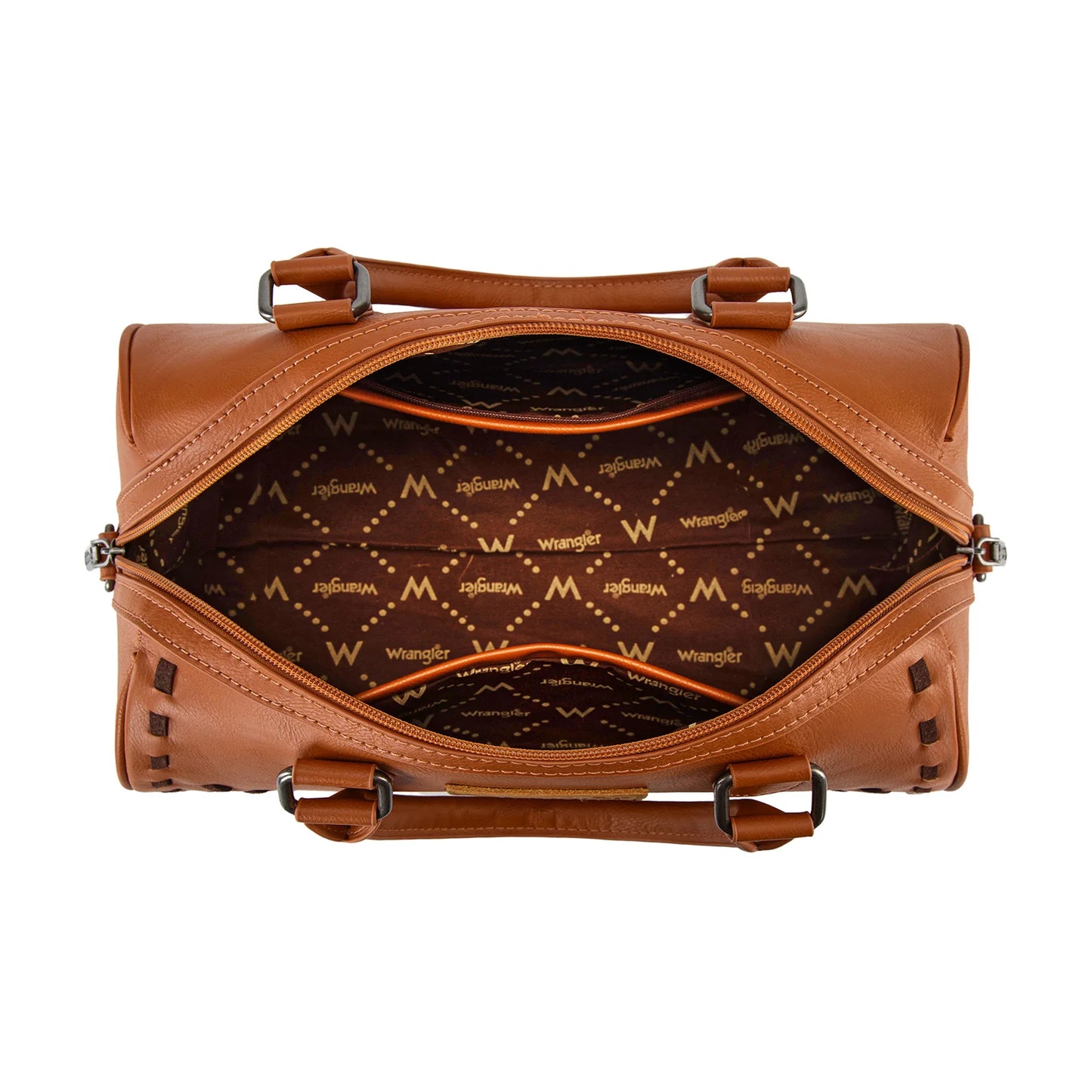 Wrangler Heritage Stitch Barrel Satchel