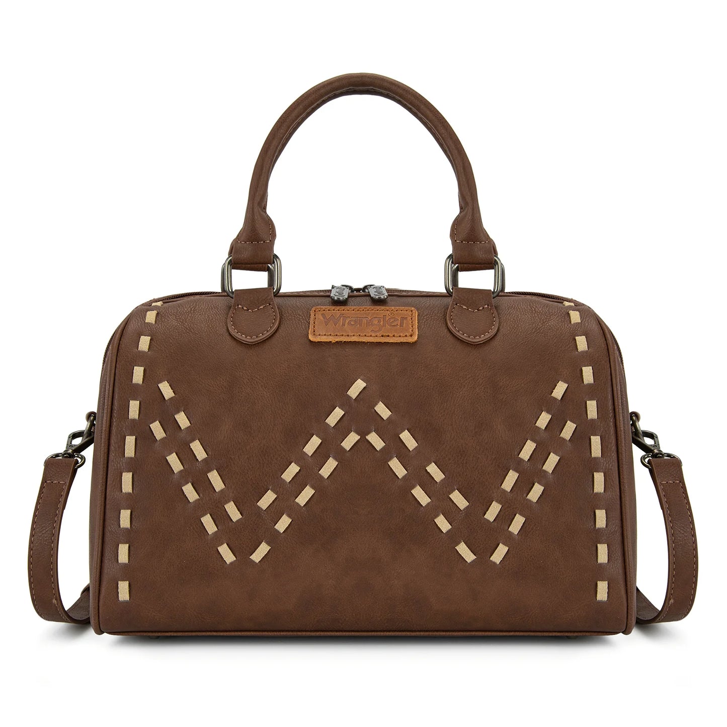 Wrangler Heritage Stitch Barrel Satchel