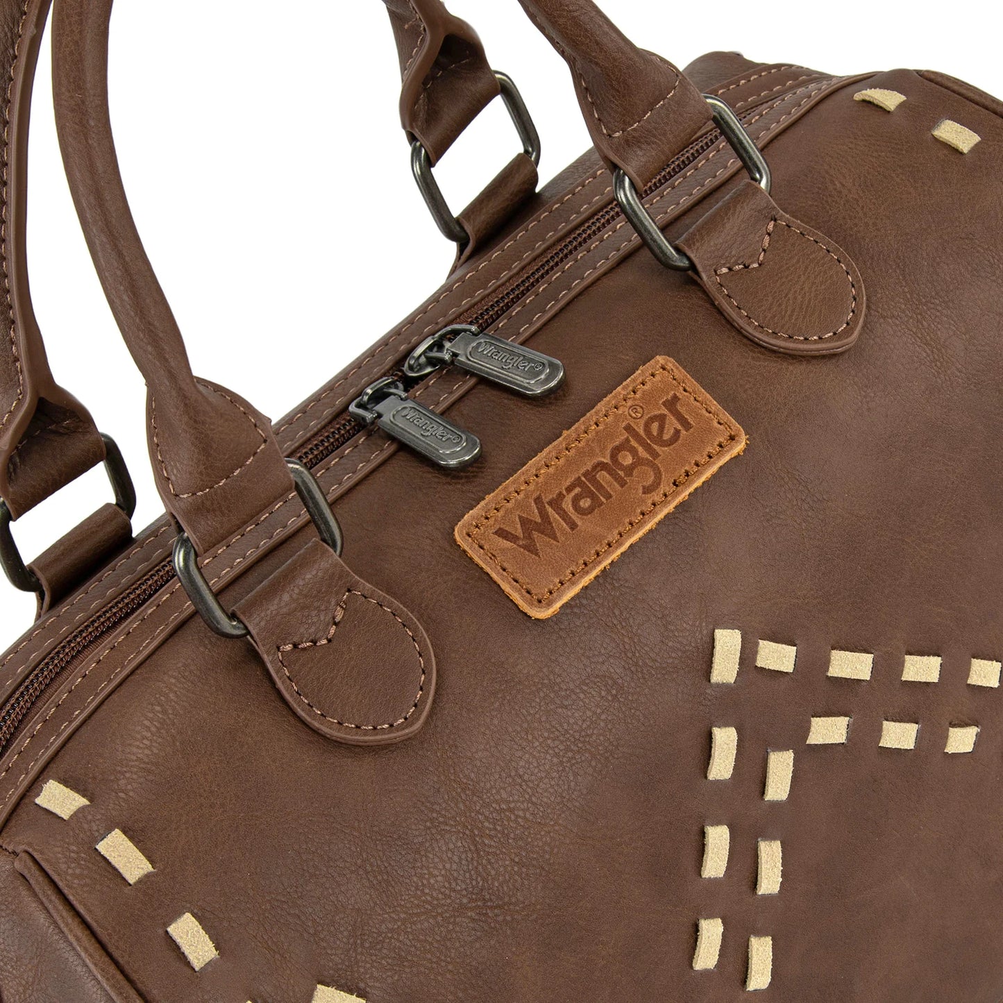 Wrangler Heritage Stitch Barrel Satchel