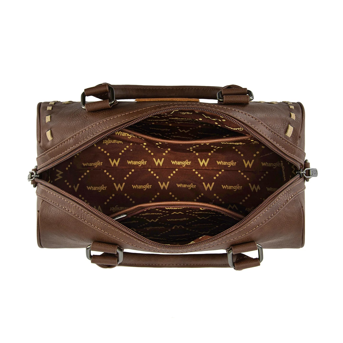 Wrangler Heritage Stitch Barrel Satchel