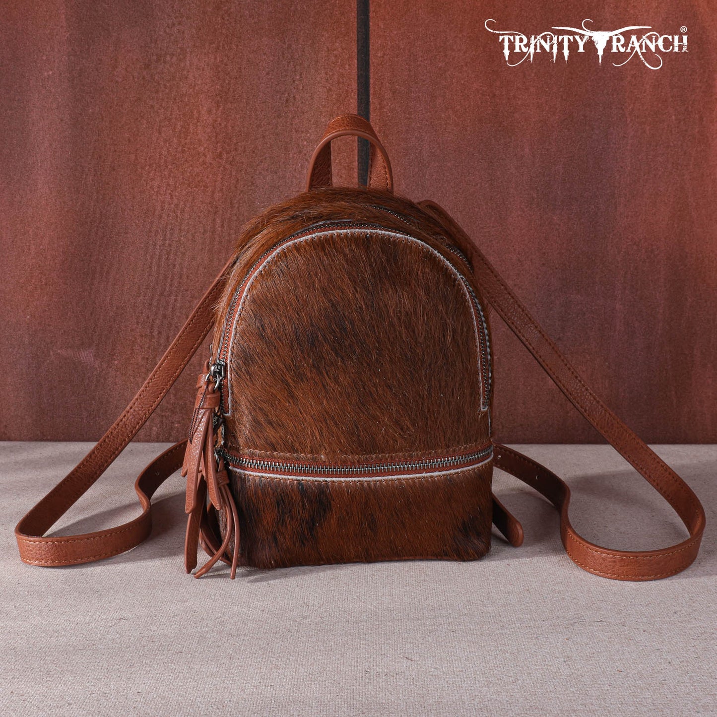 Trinity Ranch Hair-On Cowhide Collection Mini Backpack