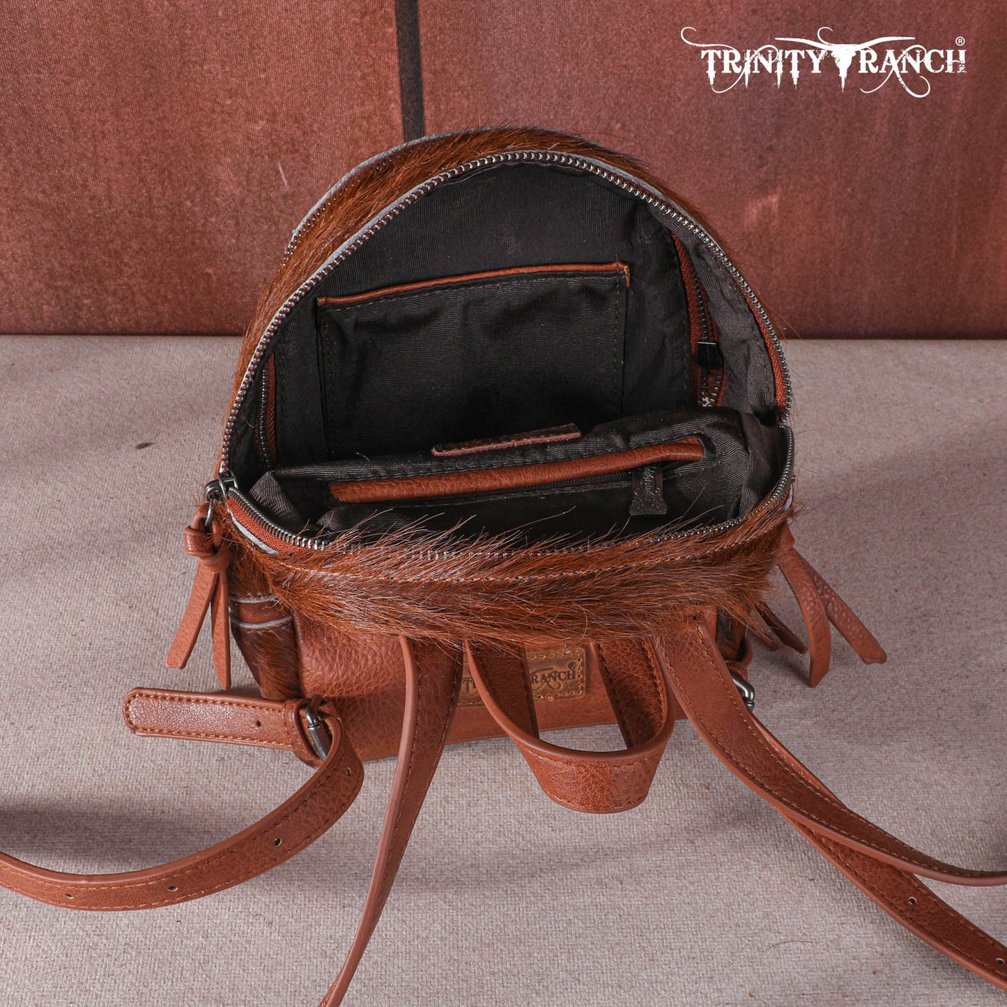 Trinity Ranch Hair-On Cowhide Collection Mini Backpack