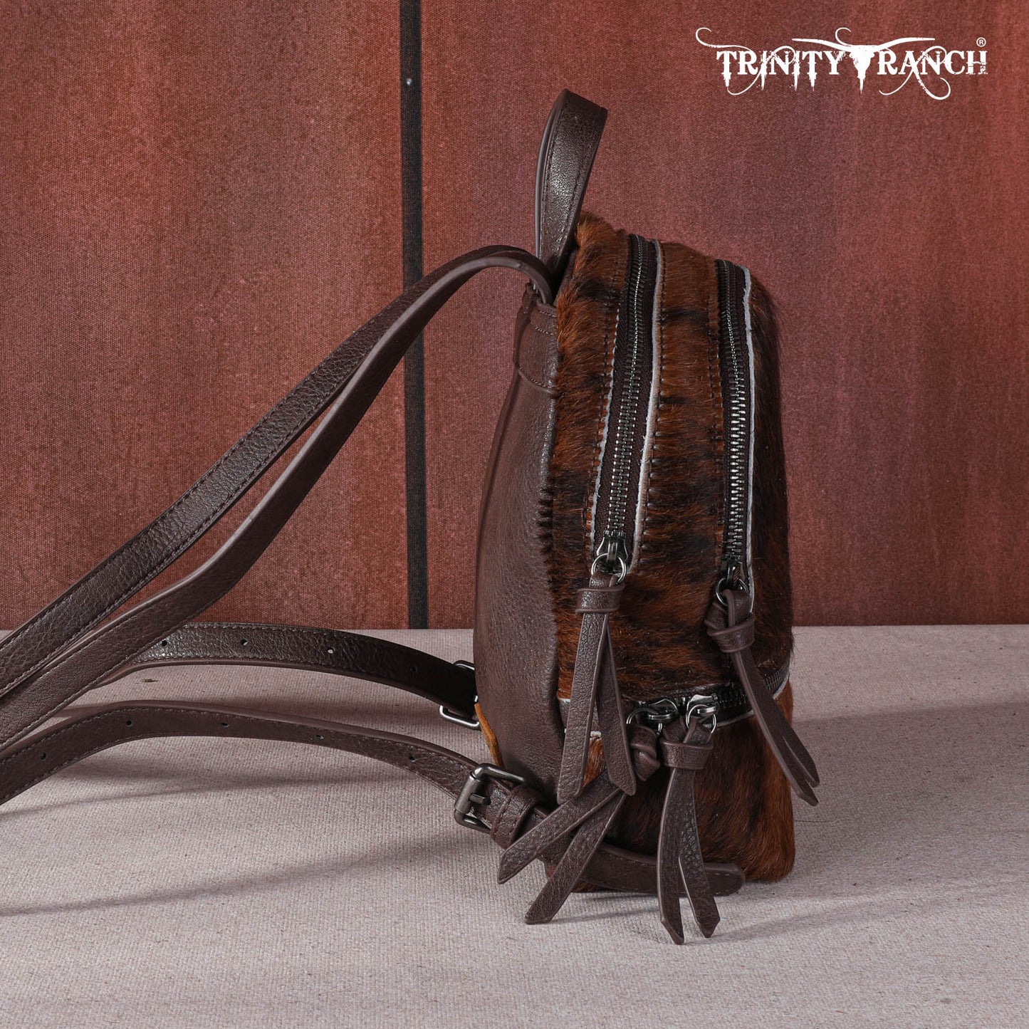 Trinity Ranch Hair-On Cowhide Collection Mini Backpack