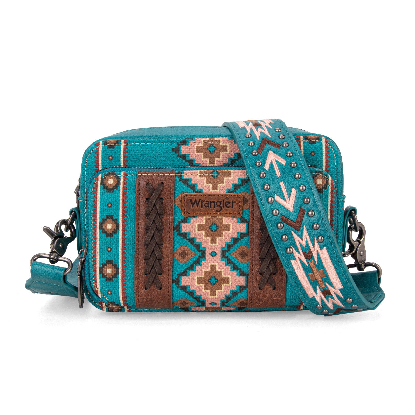 Wrangler Southwestern Printed Crossbody Purse With Wallet Compartment Dani Morgans