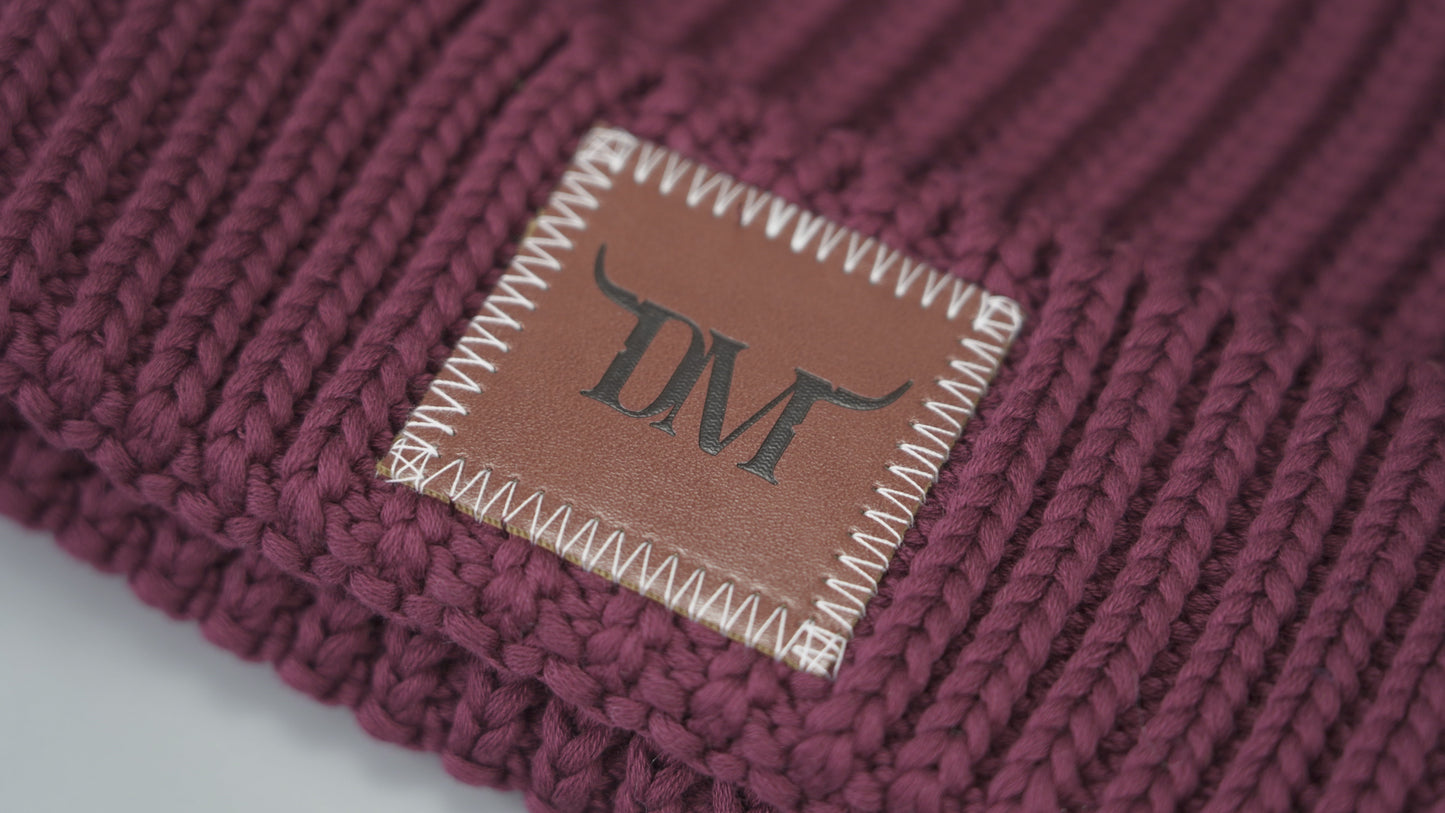 Dani Morgans Knit Logo Beanie