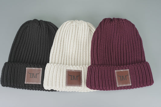 Dani Morgans Knit Logo Beanie