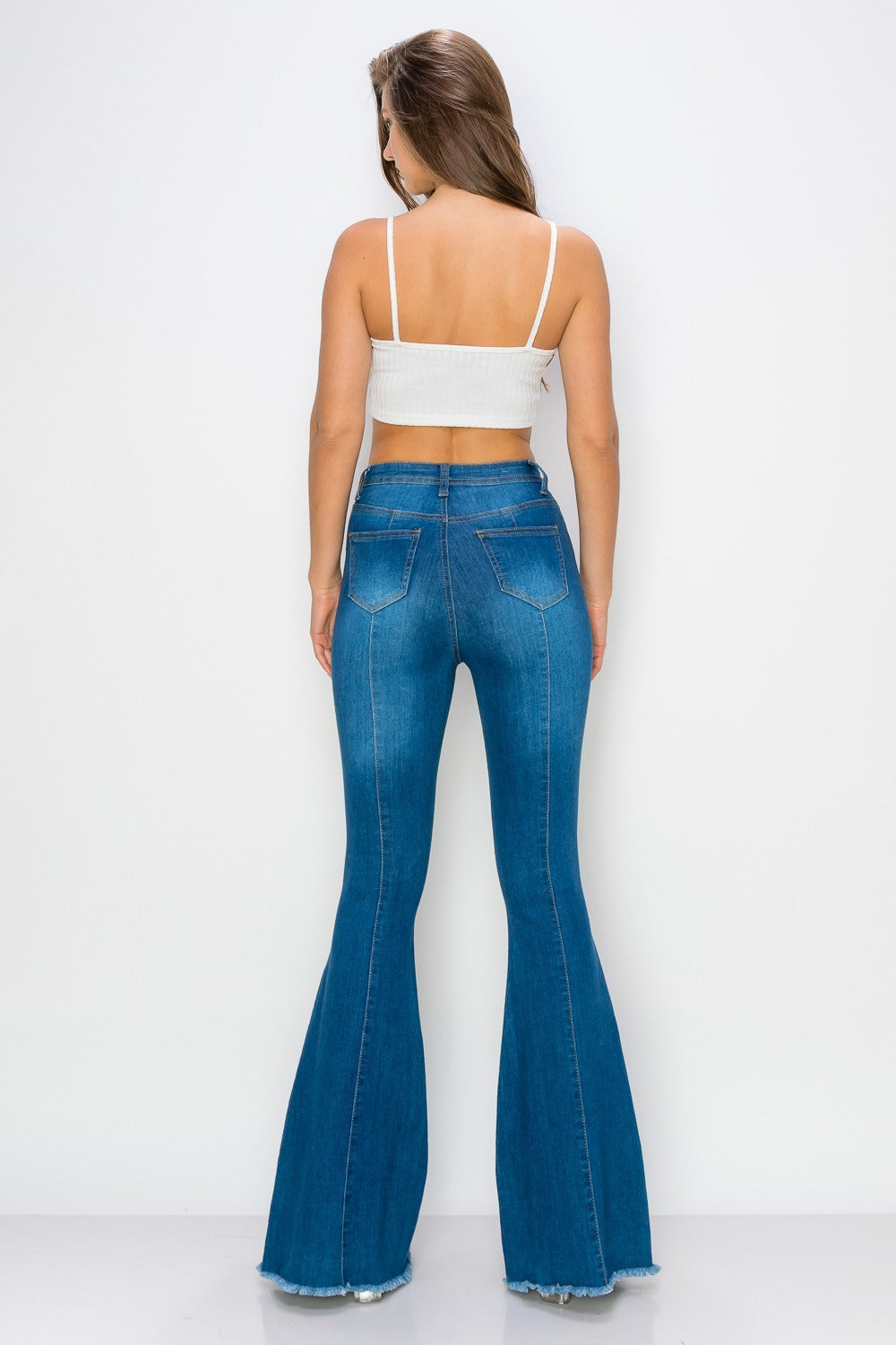 Ready for It High Rise Bell Bottom Jeans Mid Wash