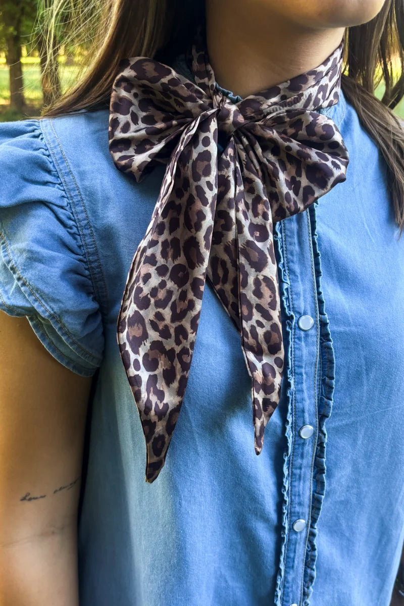 Leopard Outlaw Western Latigo