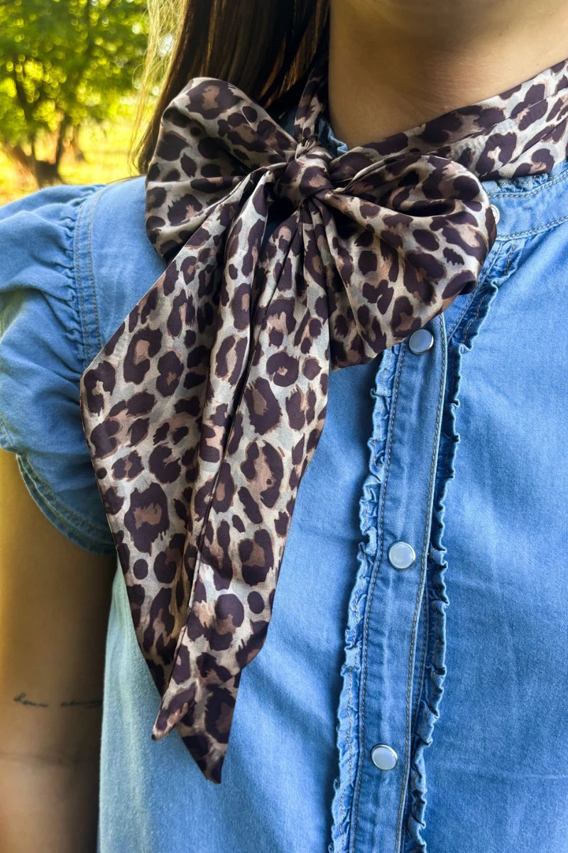 Leopard Outlaw Western Latigo