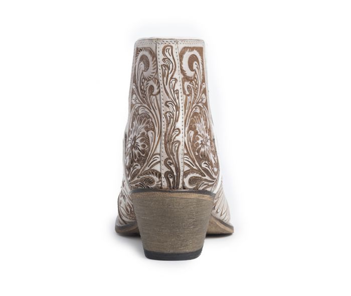 Western Moxie Hand-tooled Booties