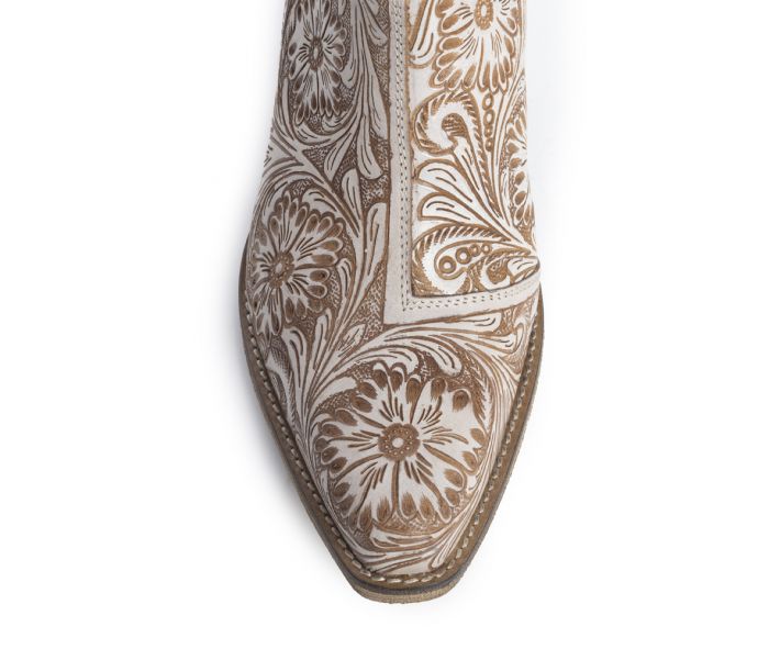 Western Moxie Hand-tooled Booties