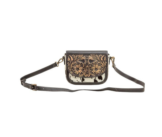 Wiggly Hand-Tooled Small Crossbody