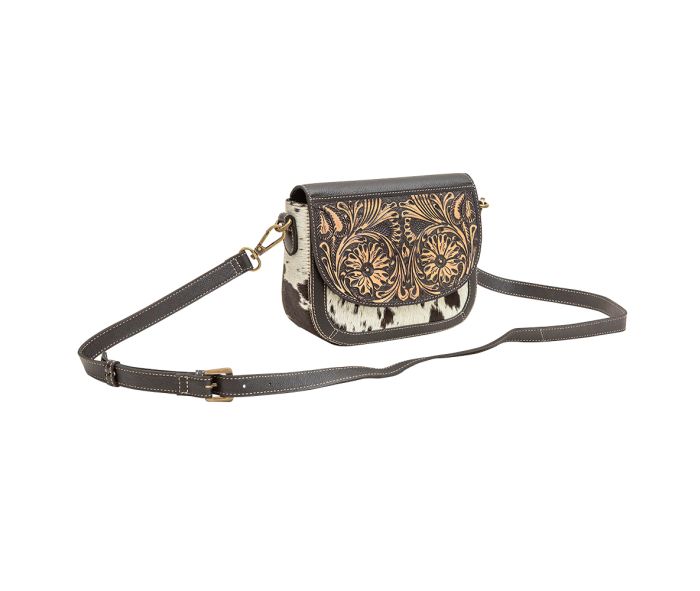 Wiggly Hand-Tooled Small Crossbody