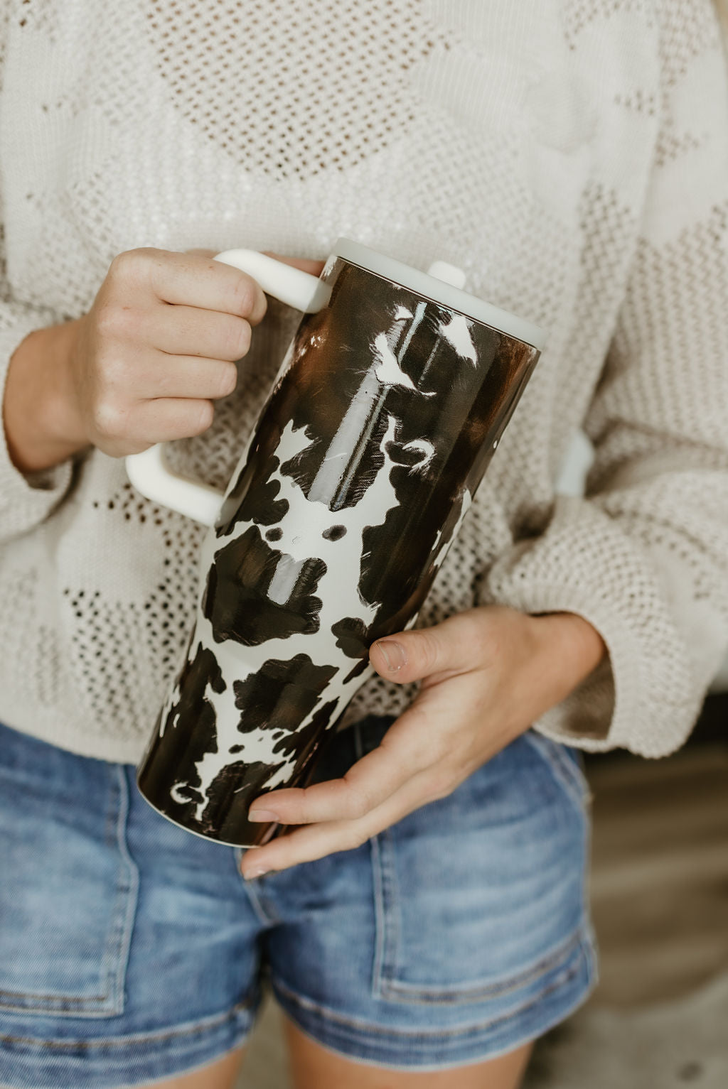 Cow Print Western 40oz Leak Proof Tumbler