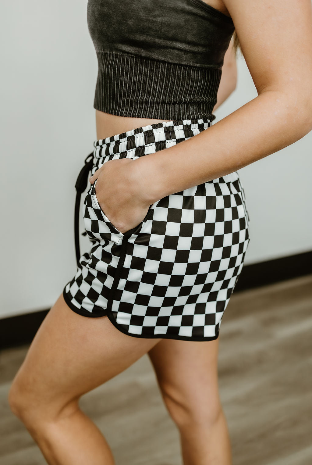 Round The Track Checkered Shorts