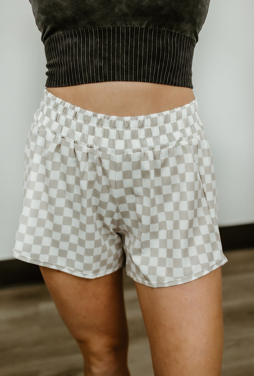 Round The Track Checkered Shorts