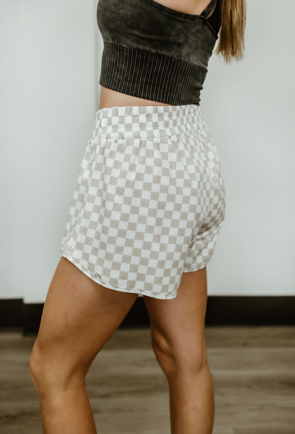 Round The Track Checkered Shorts