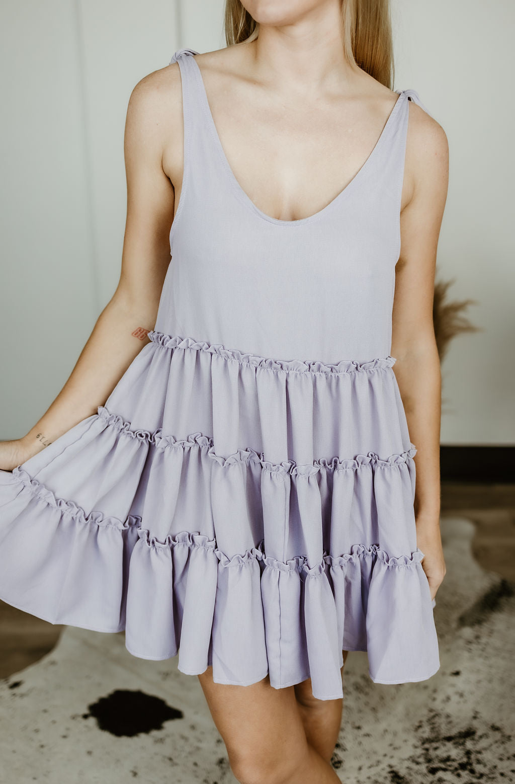 Sundown Serenade Tiered Babydoll Dress