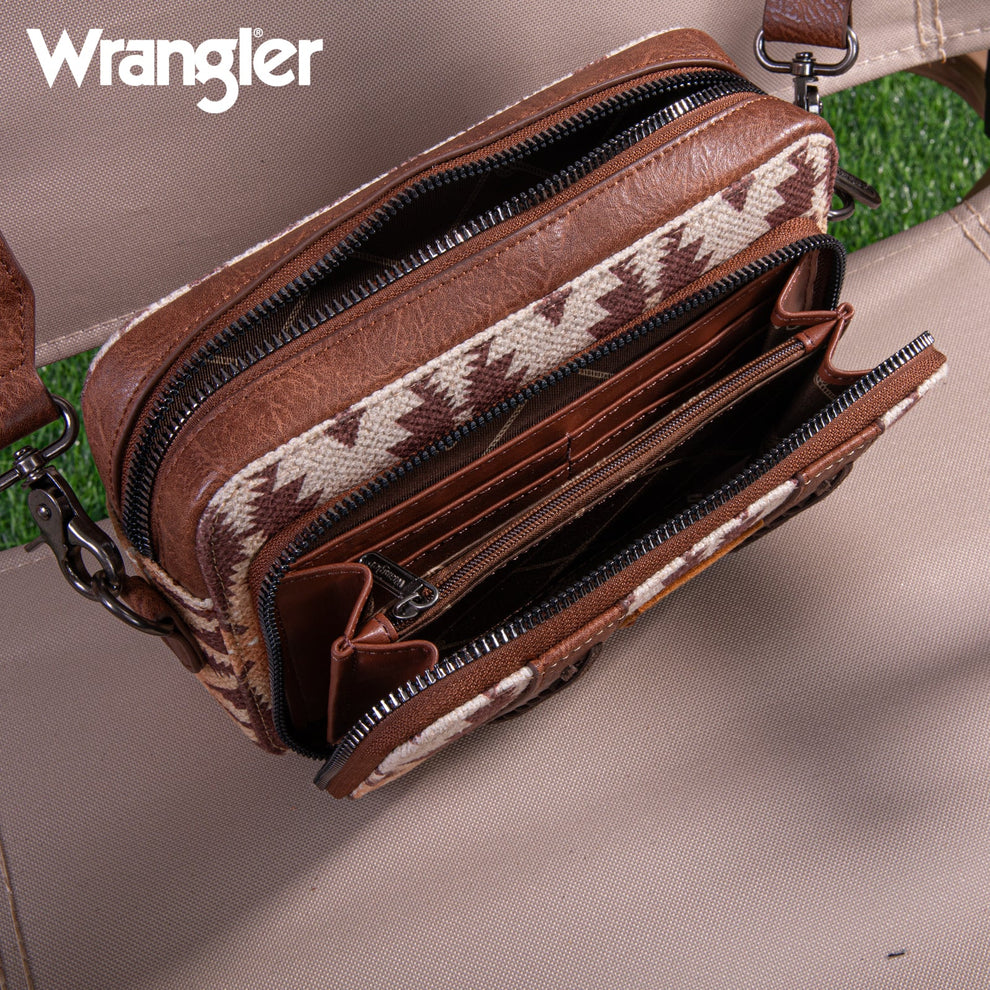 Wrangler Southwestern Crossbody - Black (WG2207-3007BK)