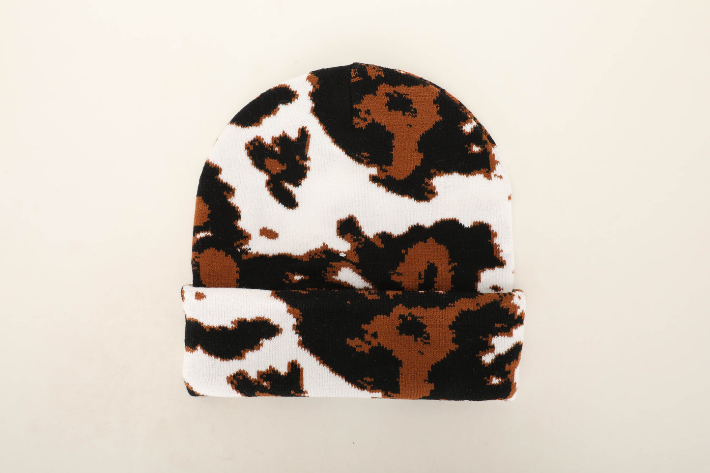 Cowprint Highland Cow Beanie