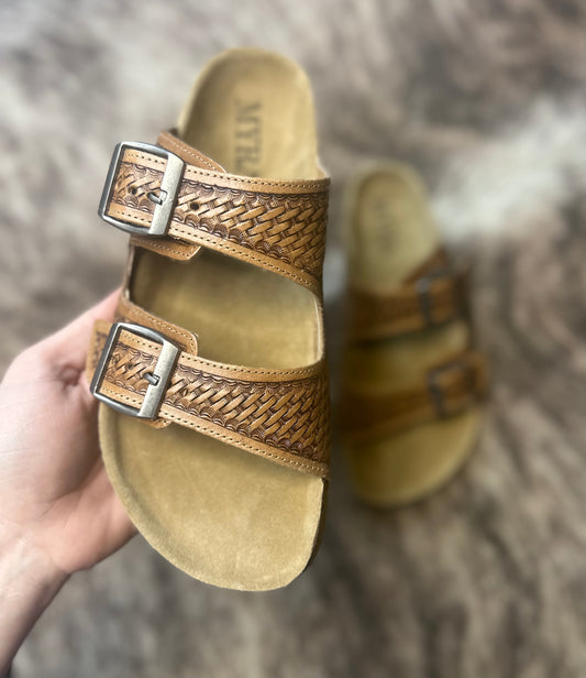 Leather Lovin Hulchul Sandals by Myra